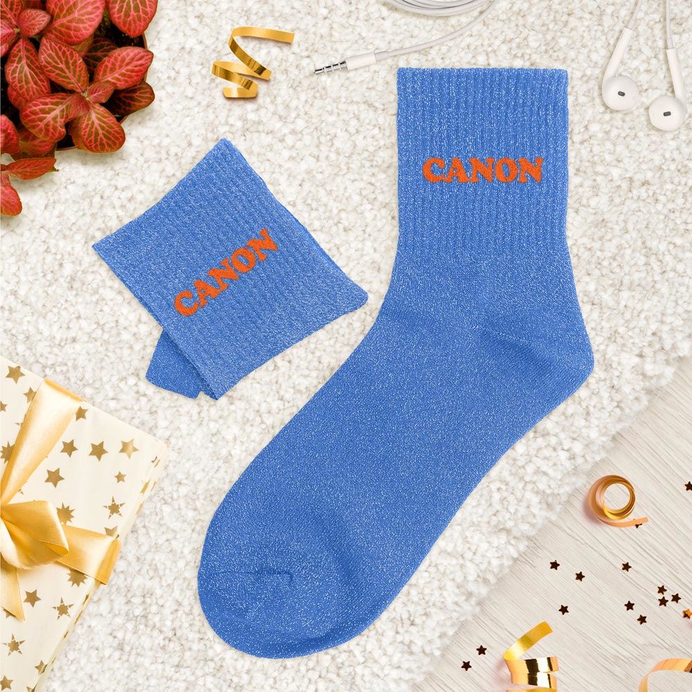 Chaussettes paillettes tuftees canon