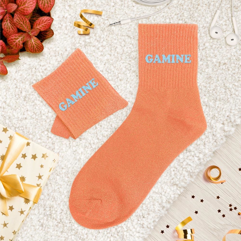 Chaussettes paillettes tuftees gamine