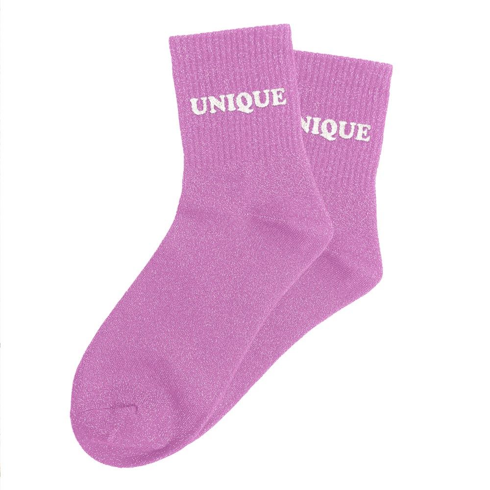 Chaussettes paillettes tuftees unique