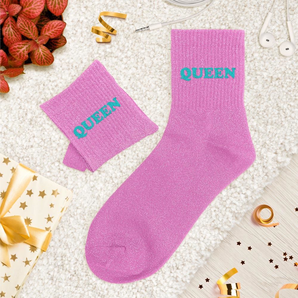 Chaussettes paillettes tuftees queen