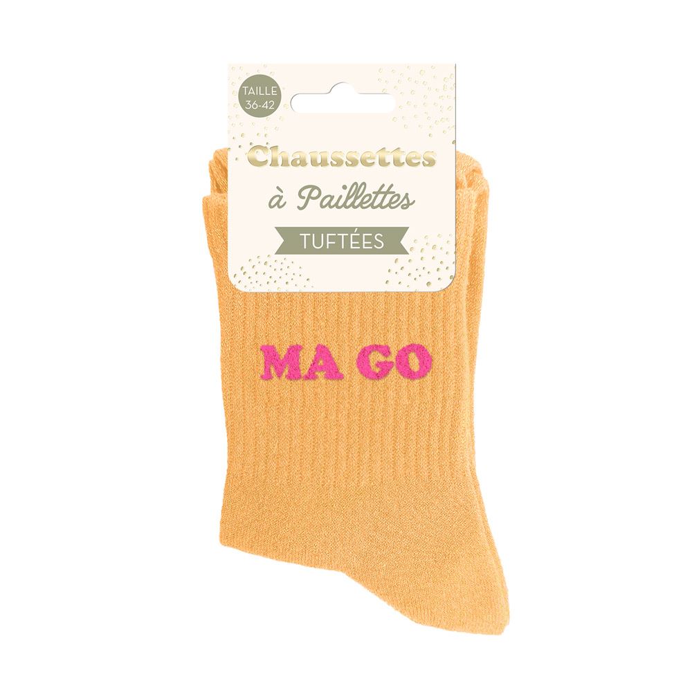 Chaussettes paillettes tuftees ma go