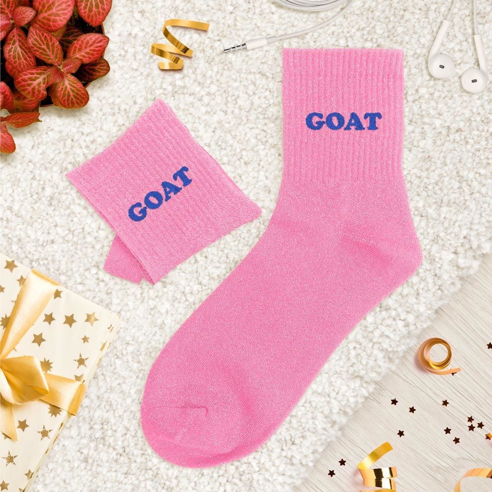 Chaussettes paillettes tuftees goat