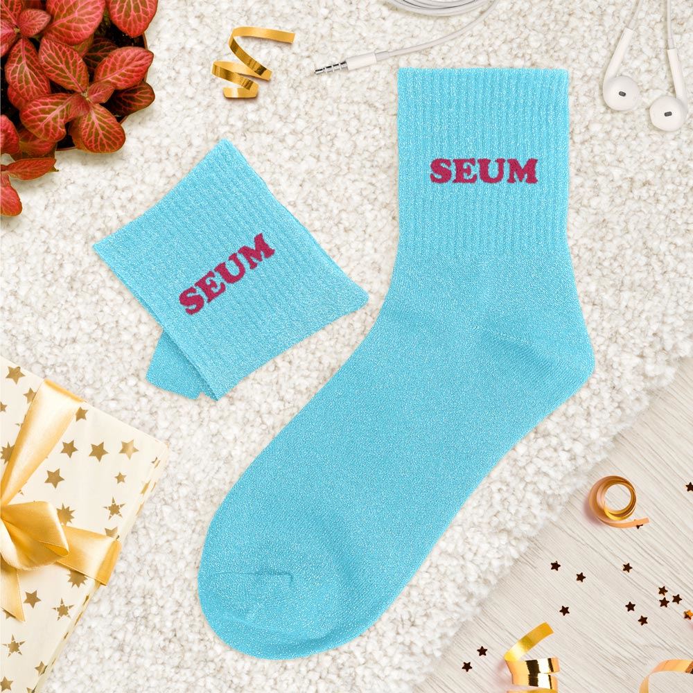 Chaussettes paillettes tuftees seum