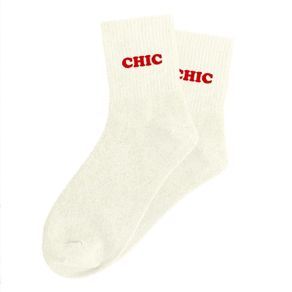 Chaussettes paillettes tuftees chic