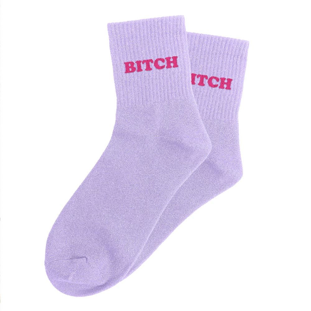 Chaussettes paillettes tuftees bitch