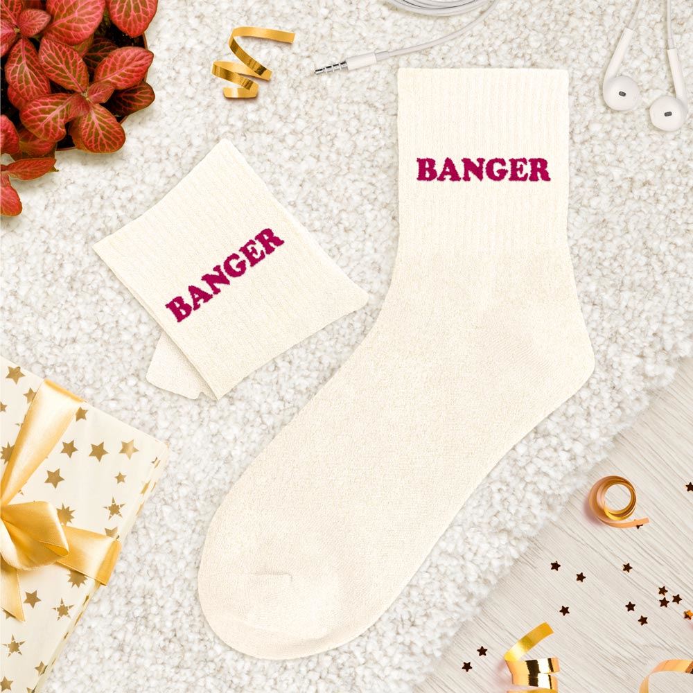 Chaussettes paillettes tuftees banger