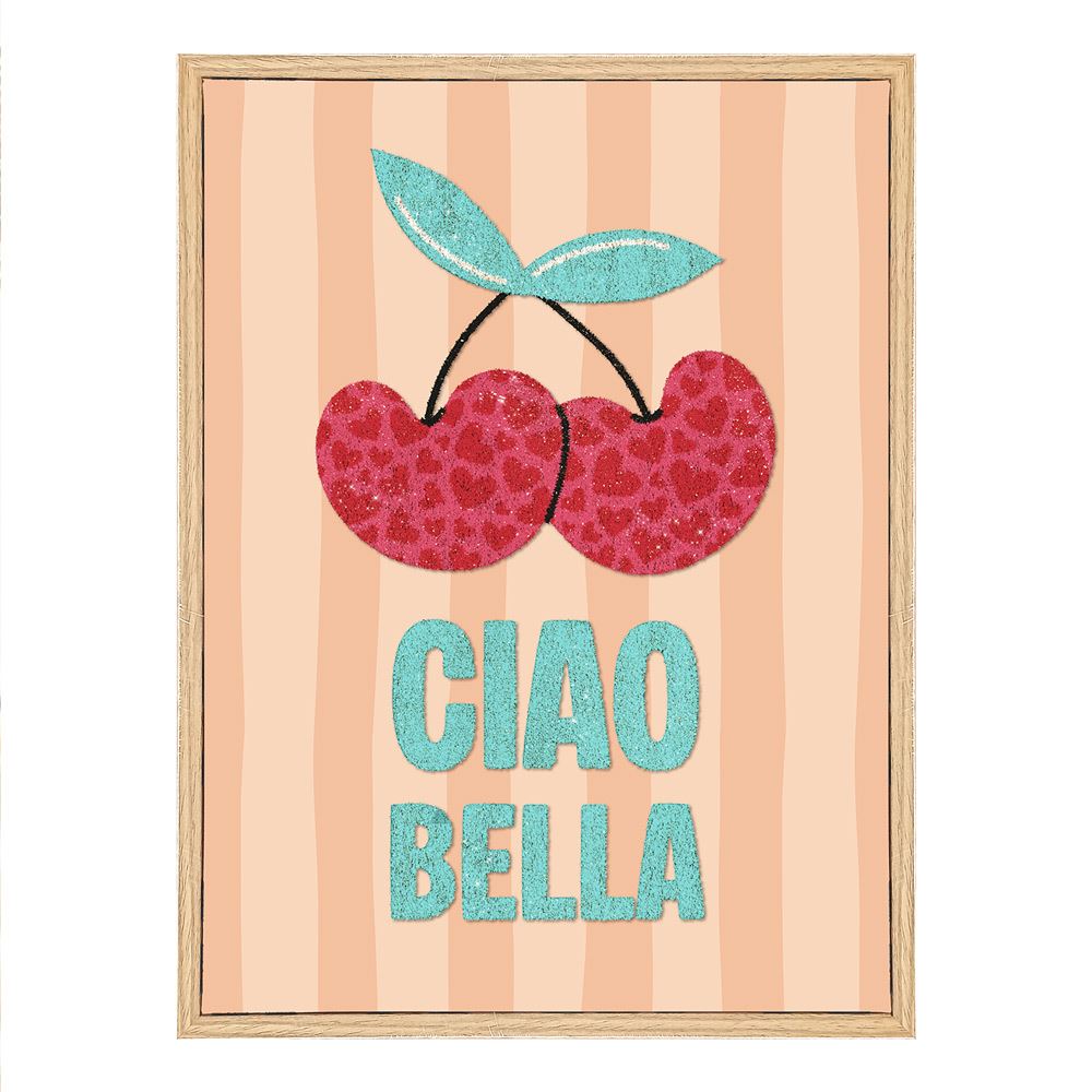 Toile tuftee paillettes ciao bella