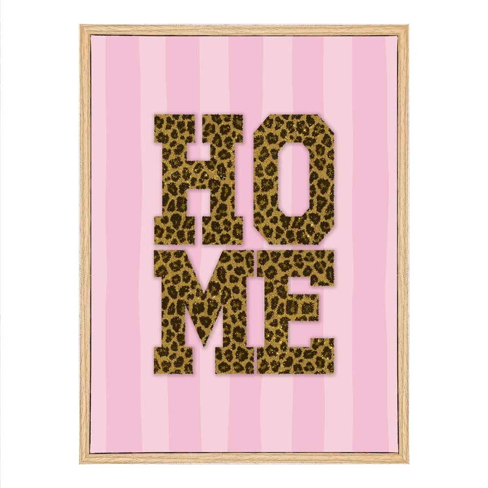 Toile tuftee paillettes home leopard