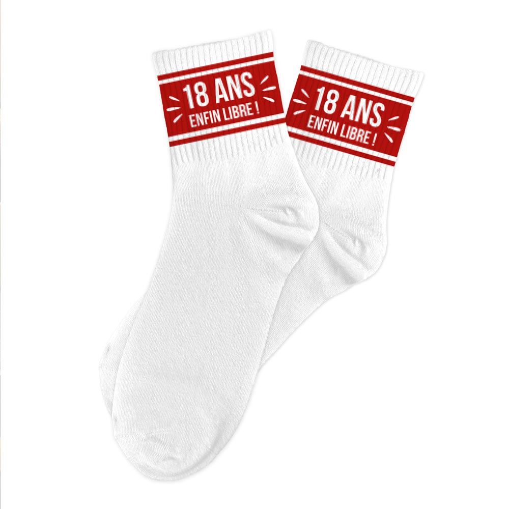 Chaussettes anniversaire homme 18ans