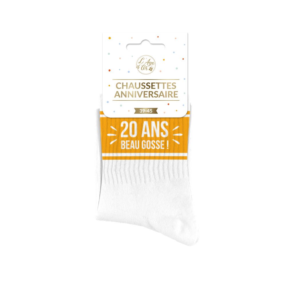 Chaussettes anniversaire homme 20ans