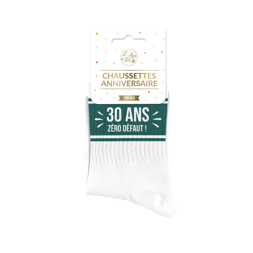 Chaussettes anniversaire homme 30ans