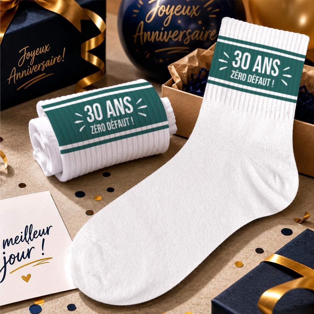 Chaussettes anniversaire homme 30ans