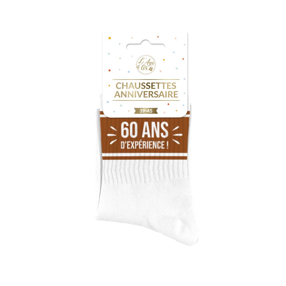 Chaussettes anniversaire homme 60ans