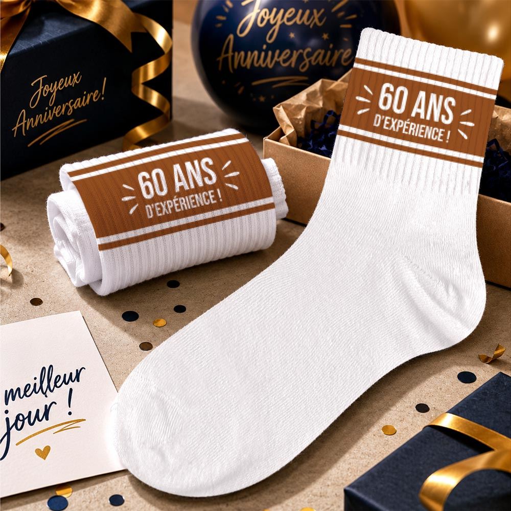 Chaussettes anniversaire homme 60ans