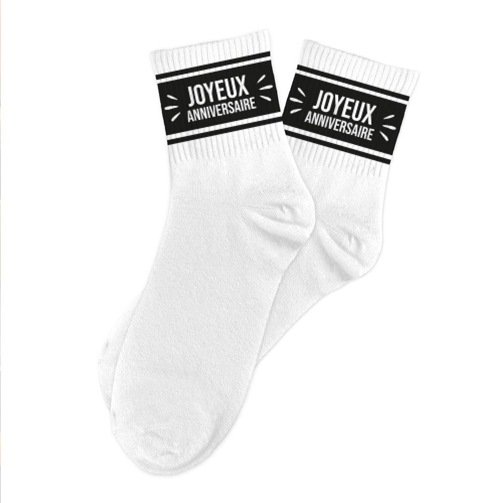 Chaussettes anniversaire homme joyeux anniversaire