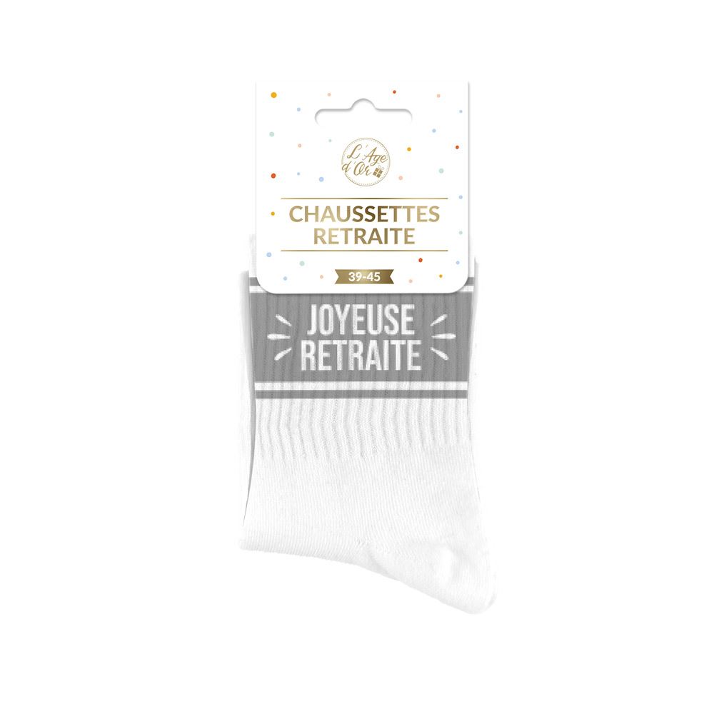 Chaussettes anniversaire homme joyeuse retraite