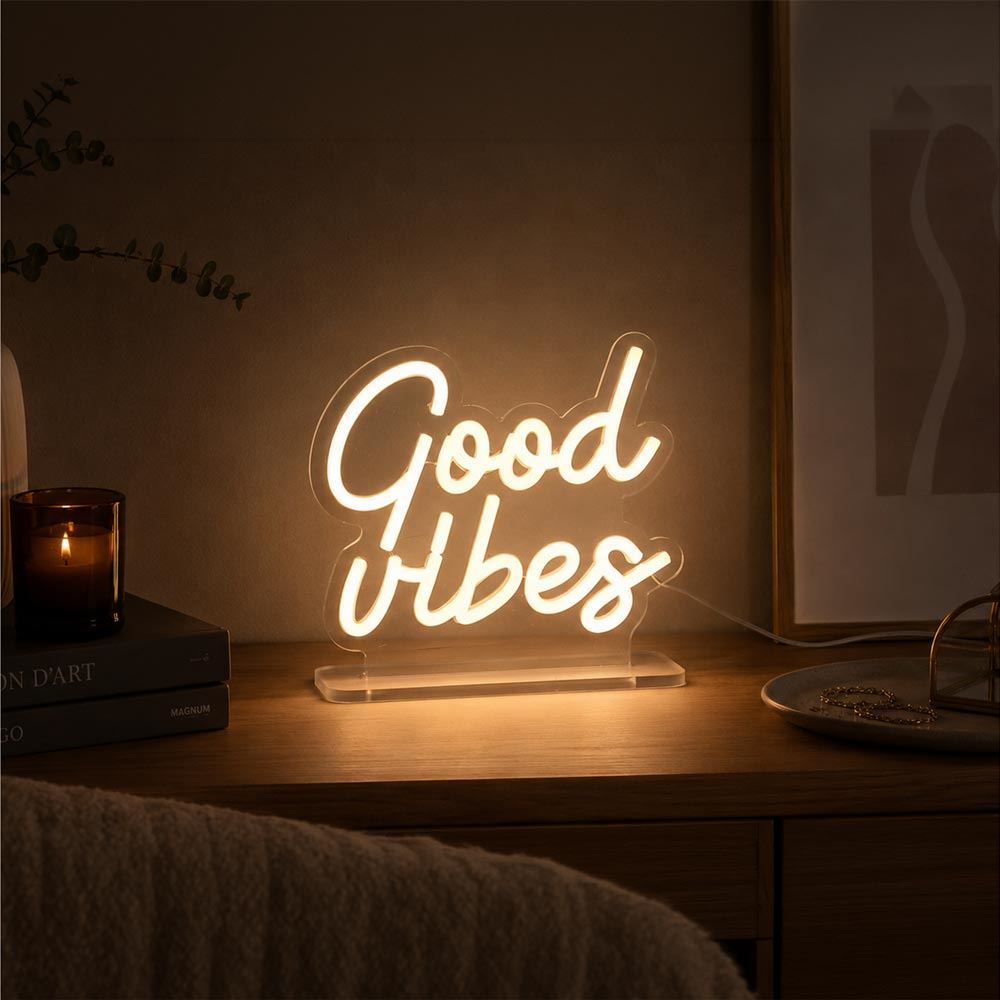 Decoration neon a poser good vibes