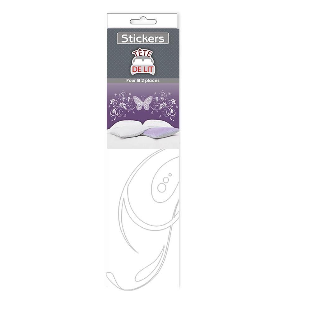 Sticker tete lit papillon