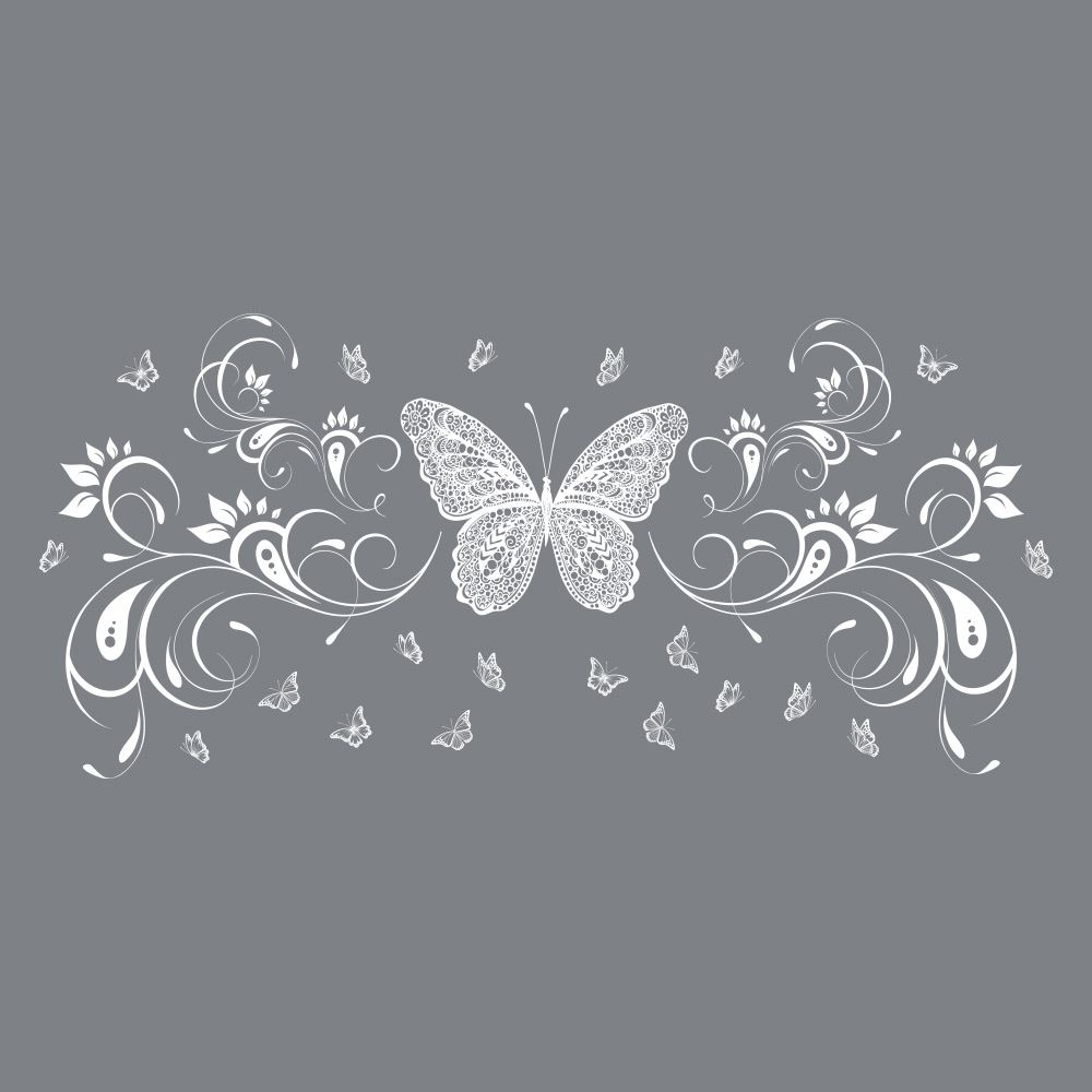 Sticker tete lit papillon