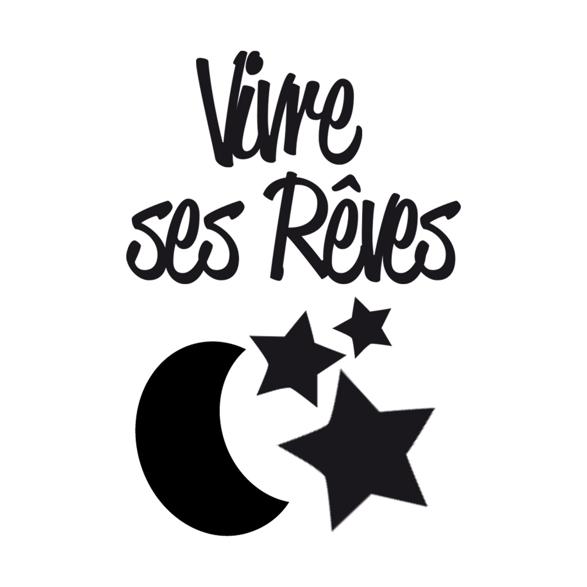 Sticker relief vivre ses reves
