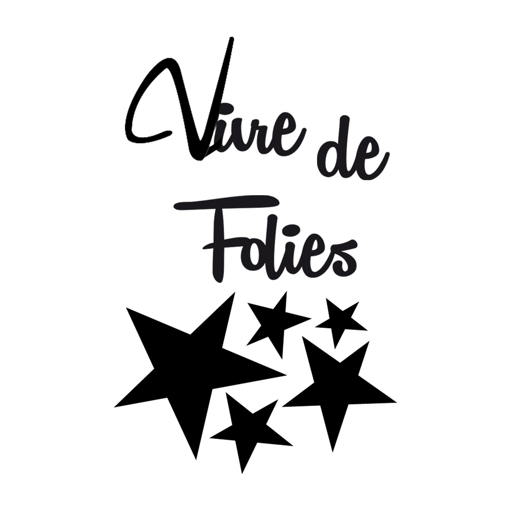 Sticker relief vivre de folies