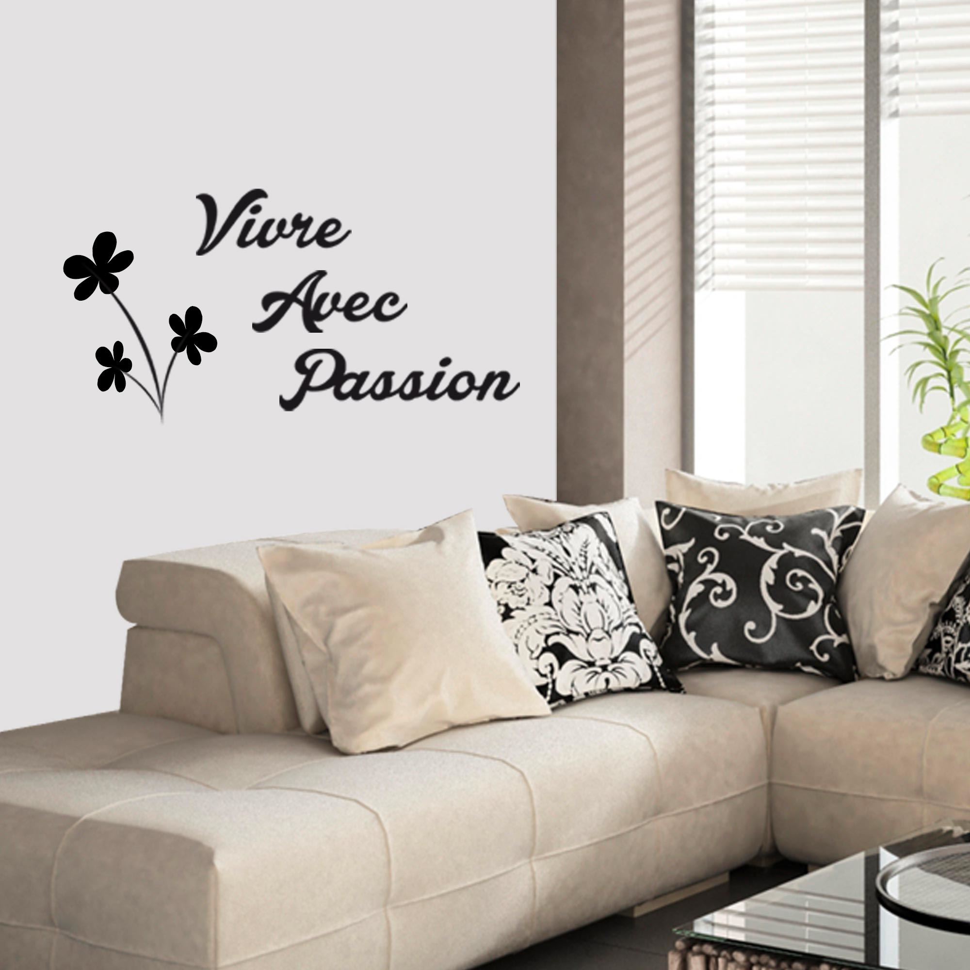 Sticker relief vivre passion