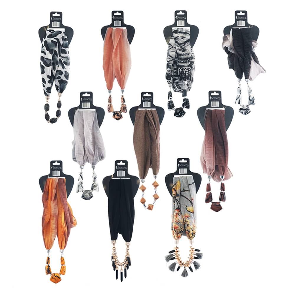 Echarpe bijoux 10mods /20pcs