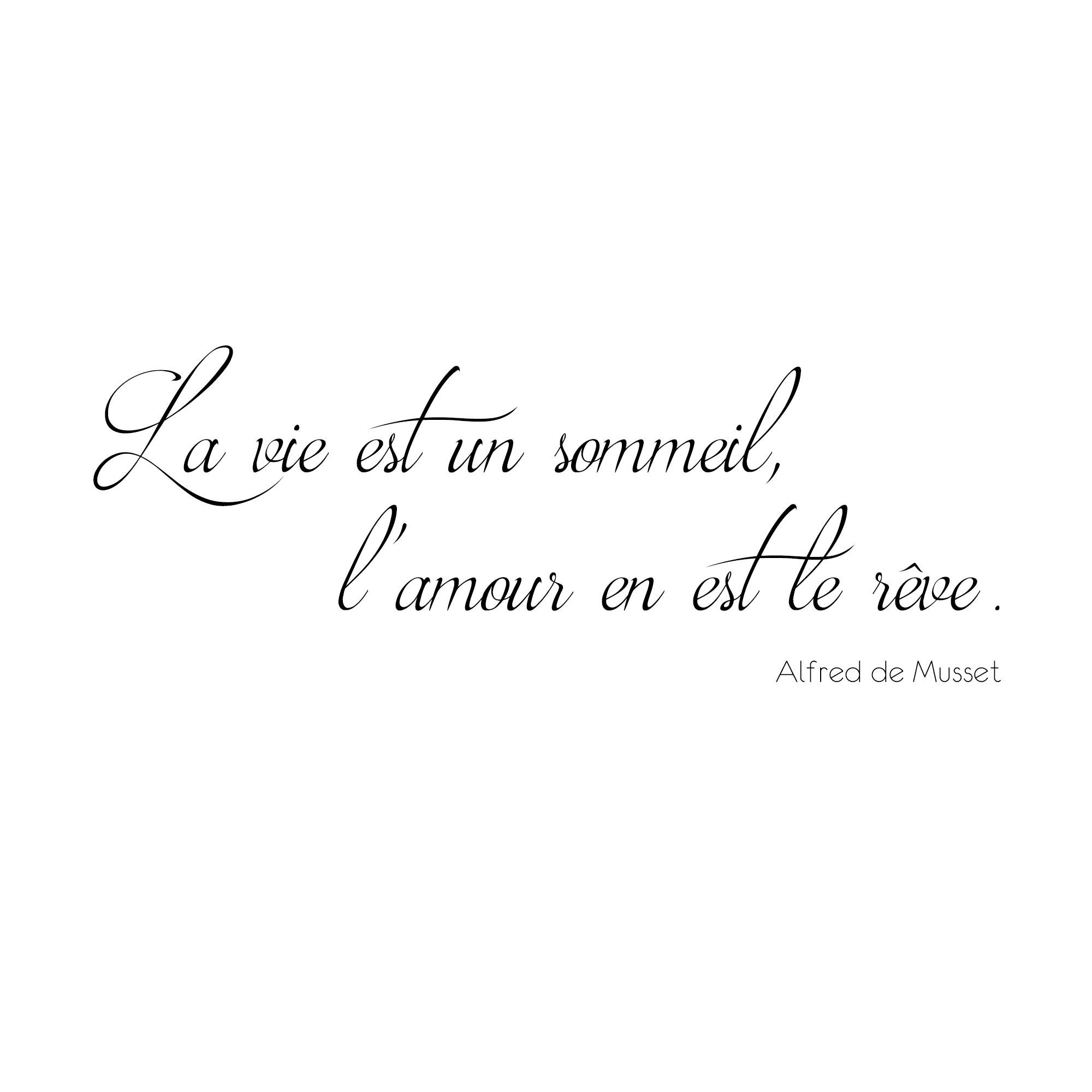 Sticker geant amour reve
