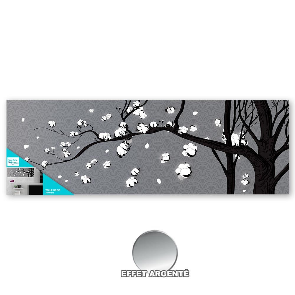 Toile vegetoile fleurs coton