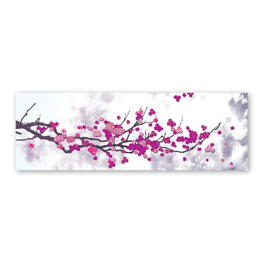 Toile vegetoile fleurs roses