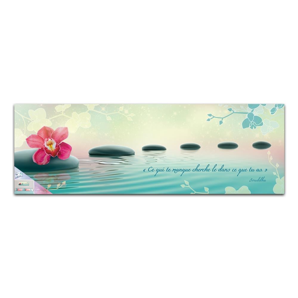 Toile zen orchidee
