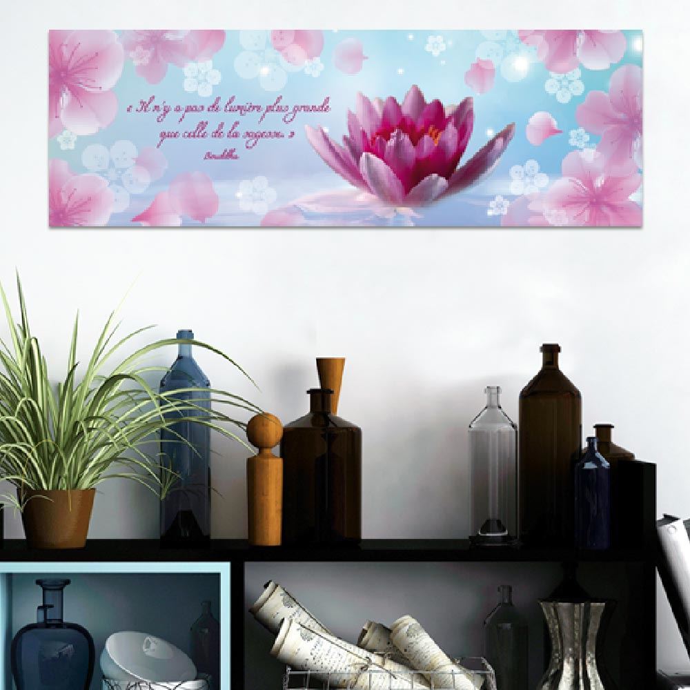 Toile zen nenuphar