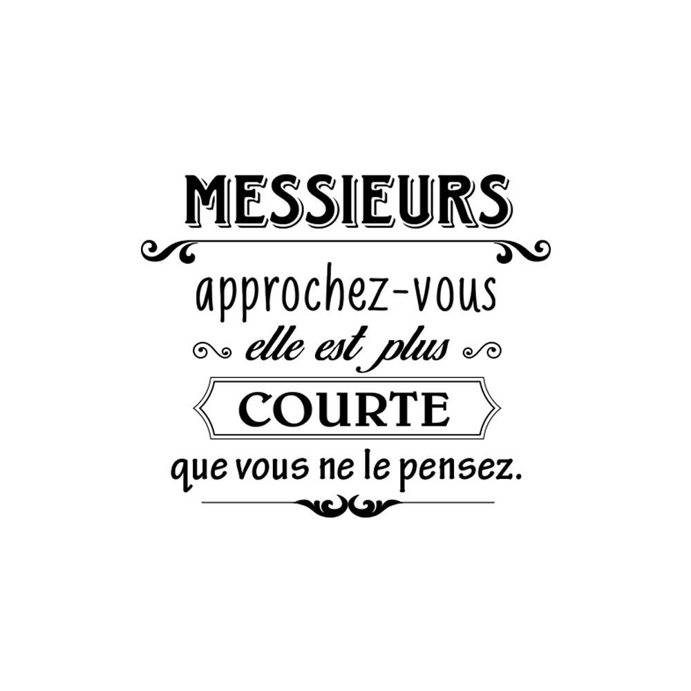 Sticker messieurs approchez