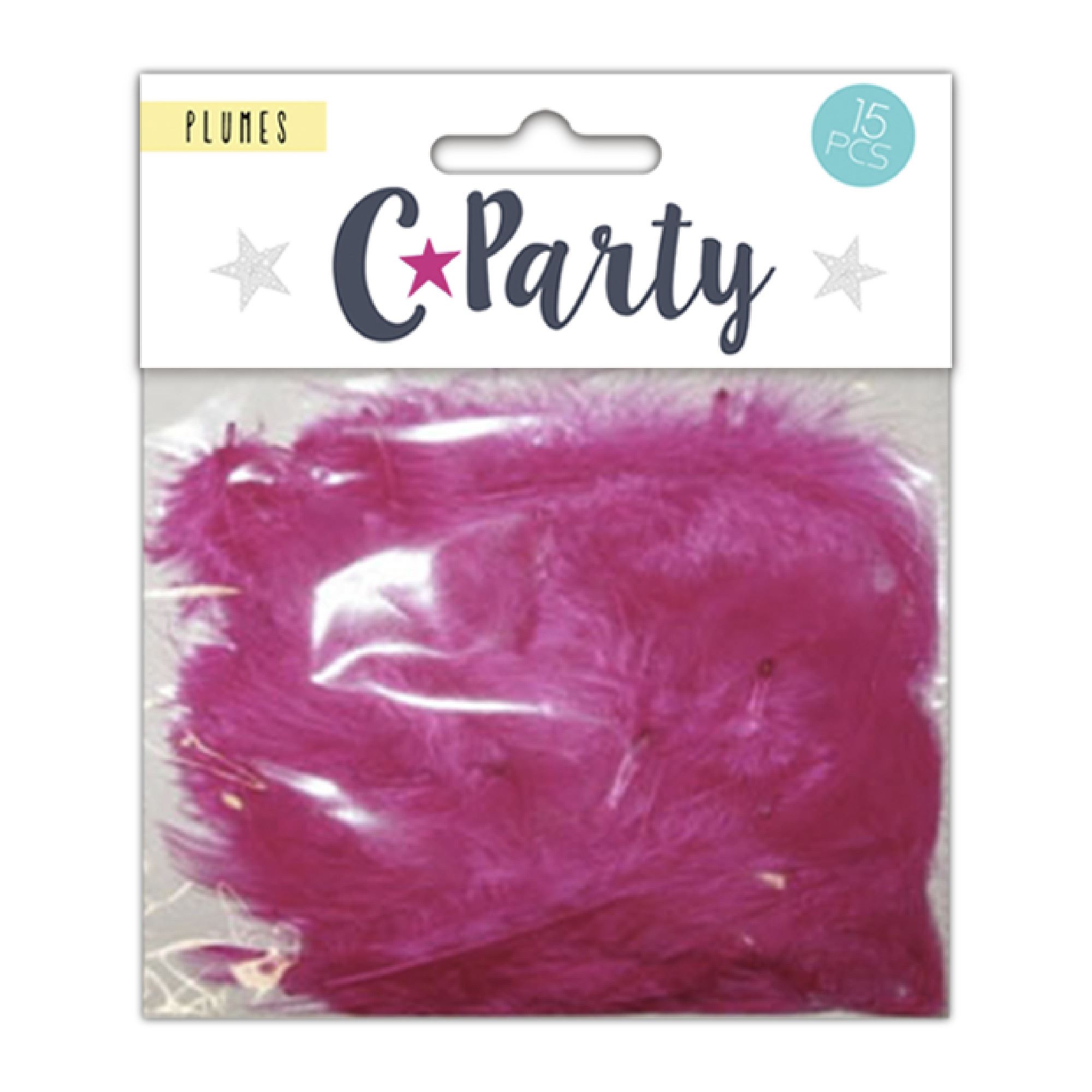 Plumes colorees roses
