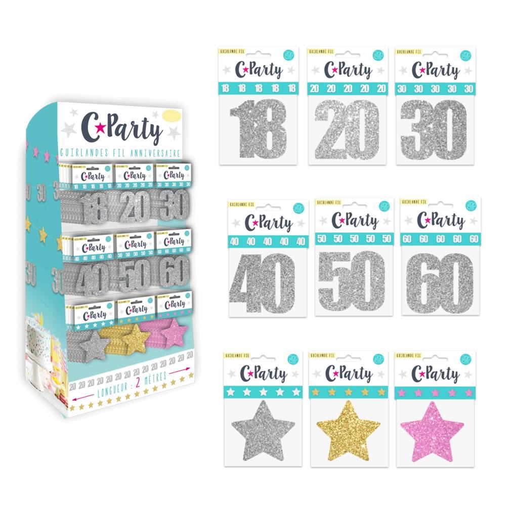 Guirlande fil anniv +box