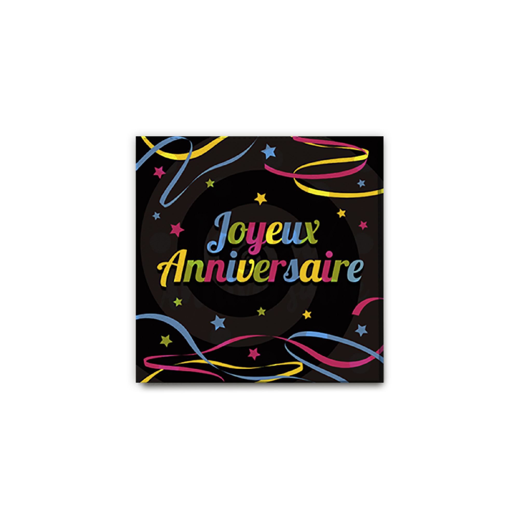 Pack 12 serviettes anniv/