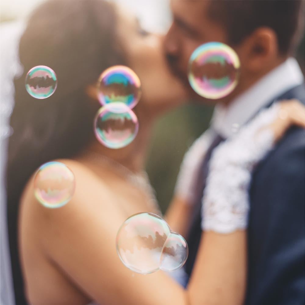 Pack 24 tubes bulles a savon mariage
