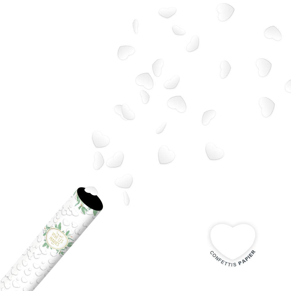 Canon confettis geant cŒur