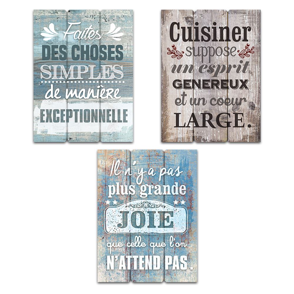 Cadres bois 40x30cm 3mods /12pcs