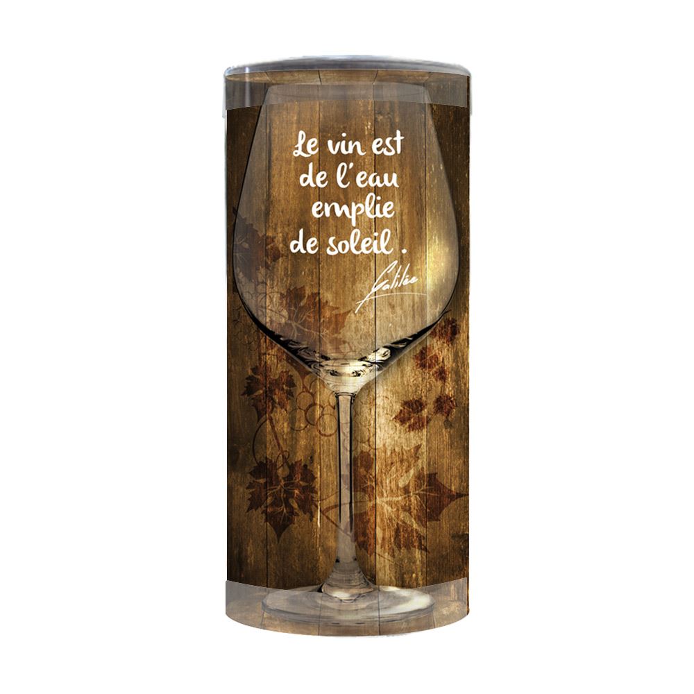 Verre a vin "le vin est de..."