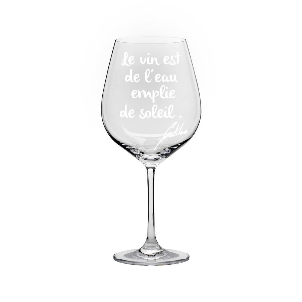 Verre a vin "le vin est de..."
