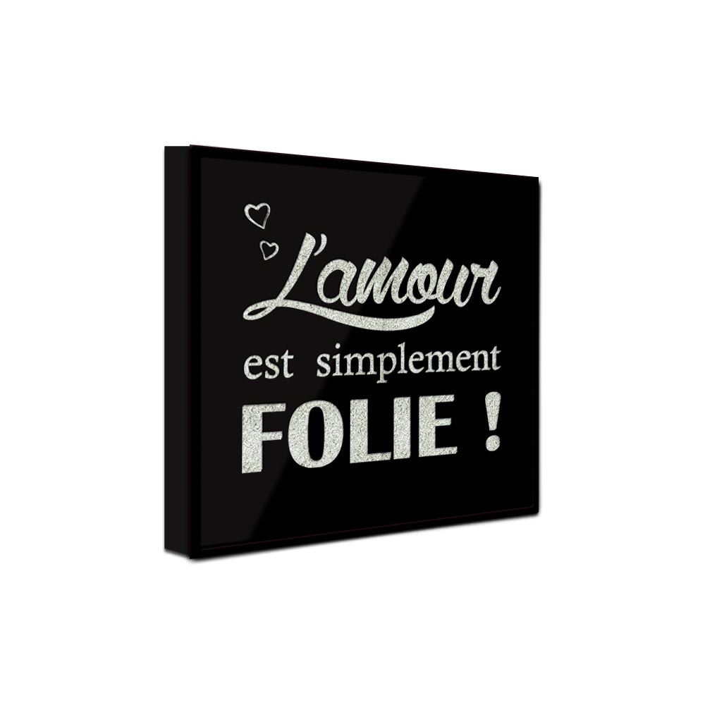 Cadre paillette "l amour..."