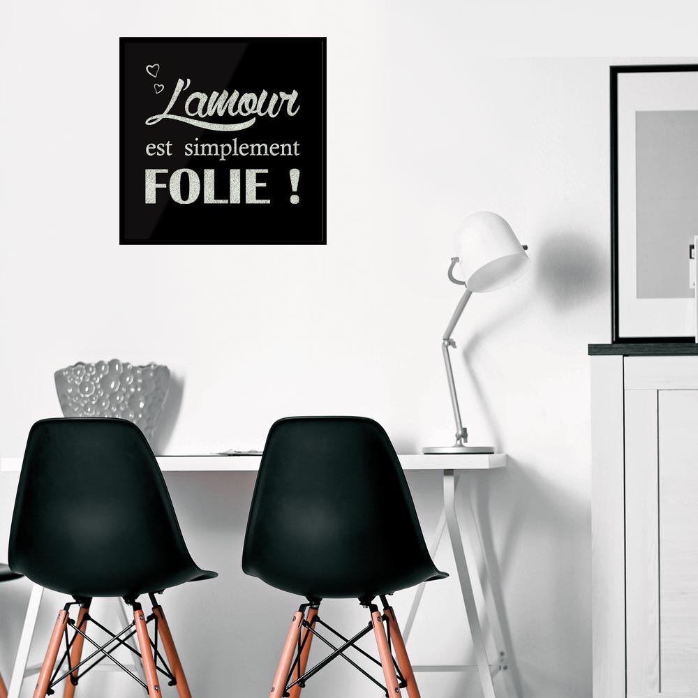 Cadre paillette "l amour..."
