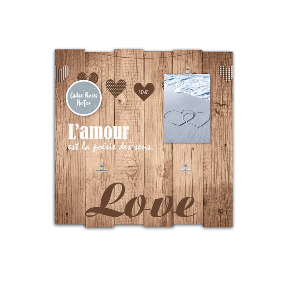 Cadre pinces "l'amour"