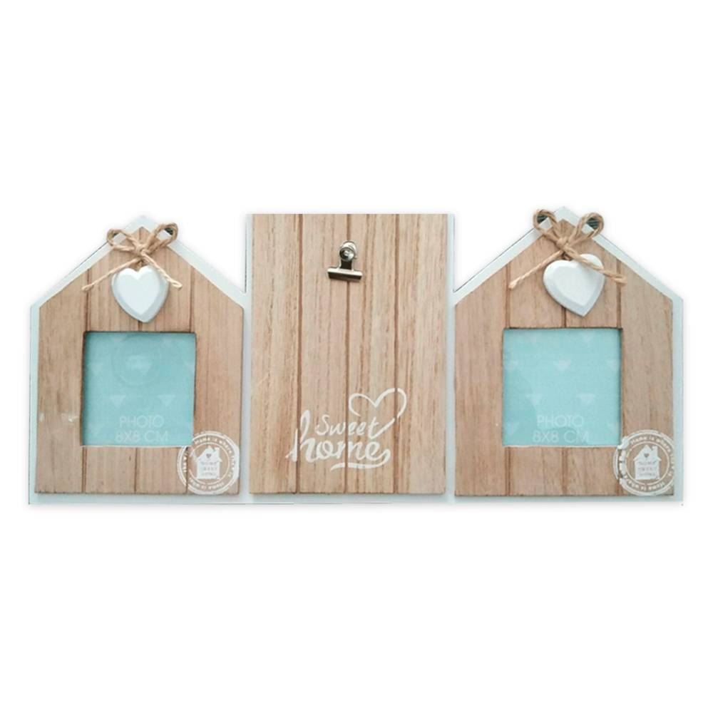 Cadre 1pince 2maisons 40x19