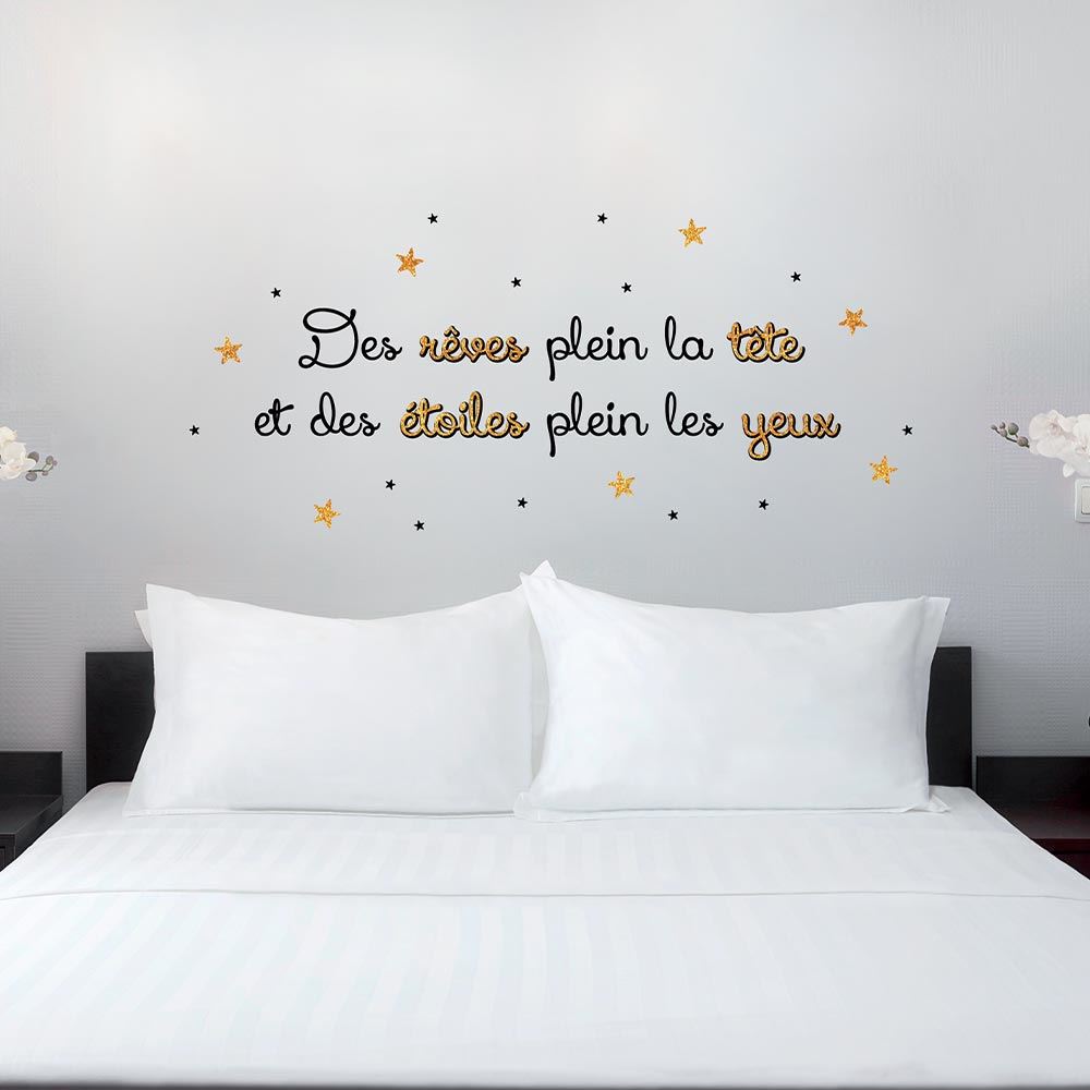 Sticker paillettes reves