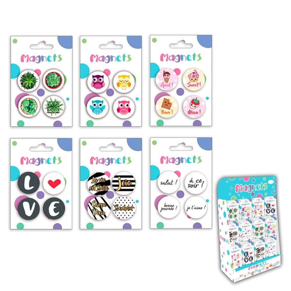 Pack 4 magnets 6mods /144pcs