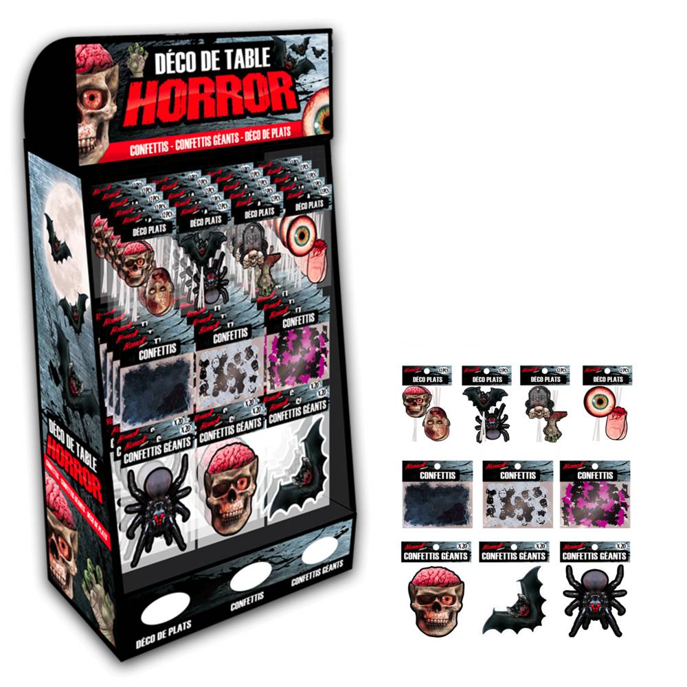 Box deco de table horror