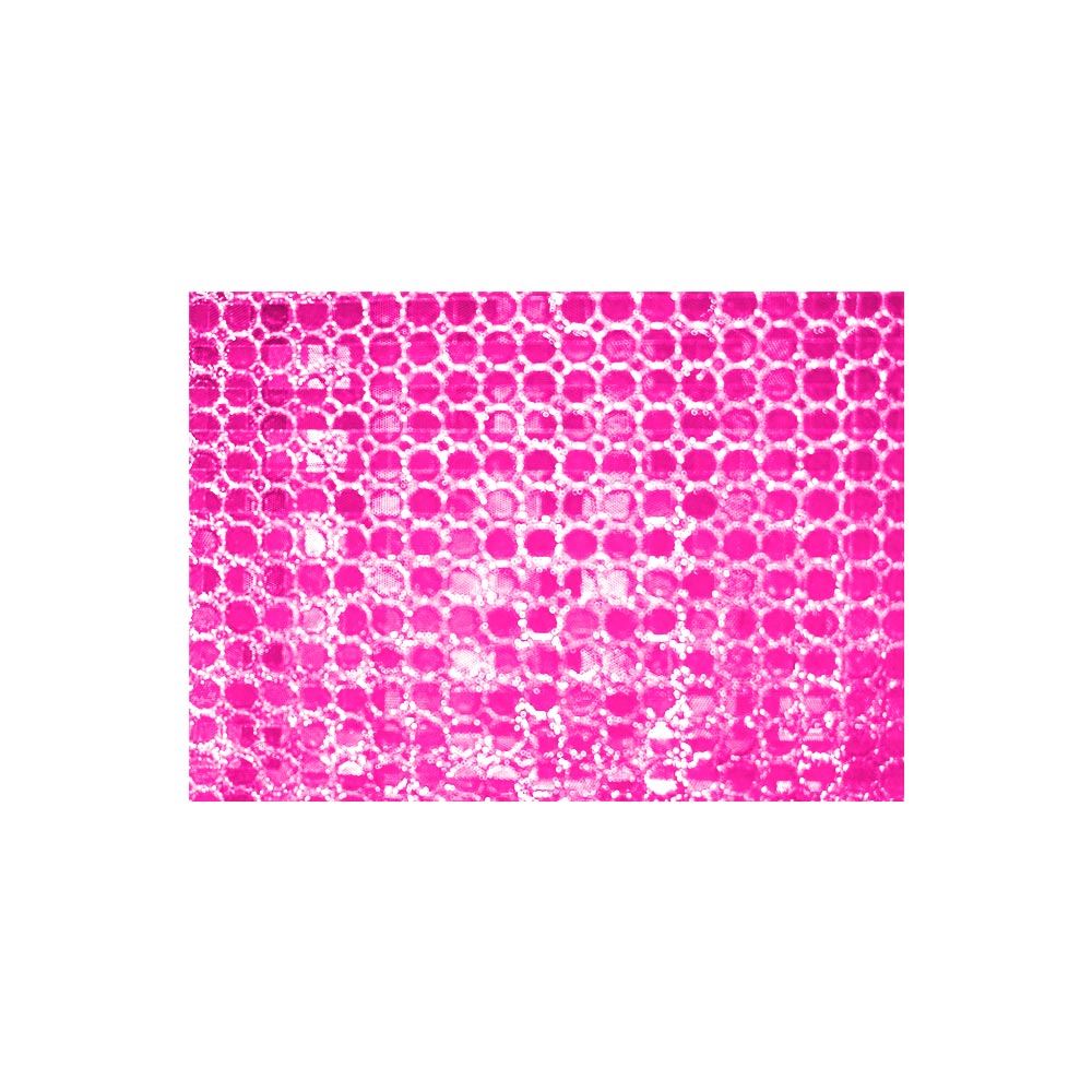 Adhesif paillette rond rose
