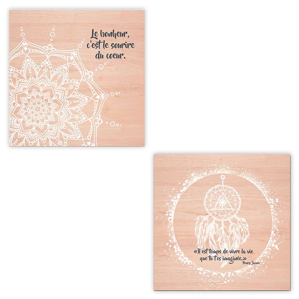 Toile mandala 40x40 2mods /6pcs